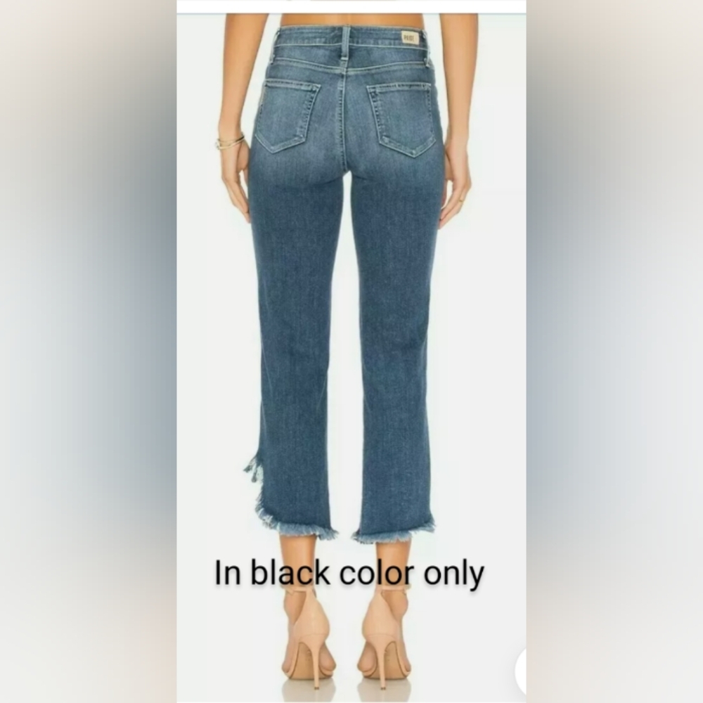 PAGE Hoxton Straight Ankle black jeans. Size 27